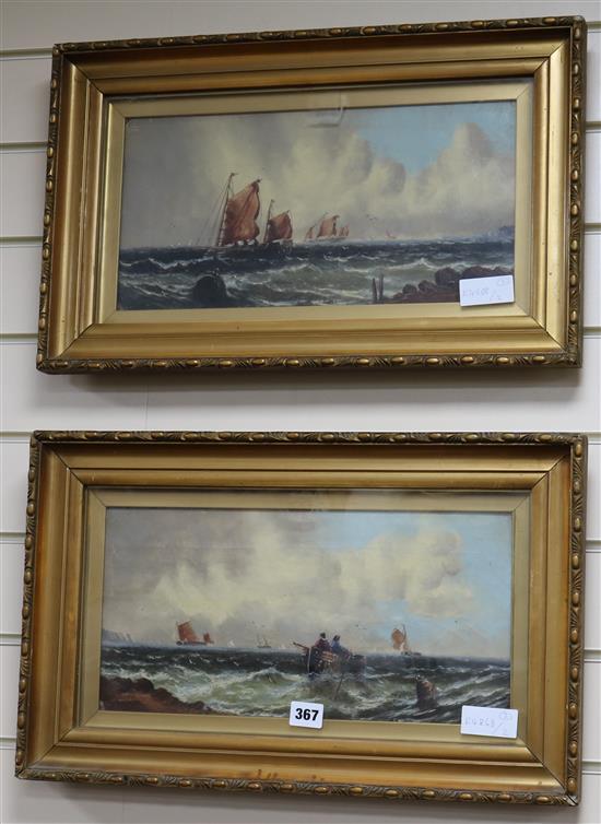 Coastal scenes 19 x 39cm